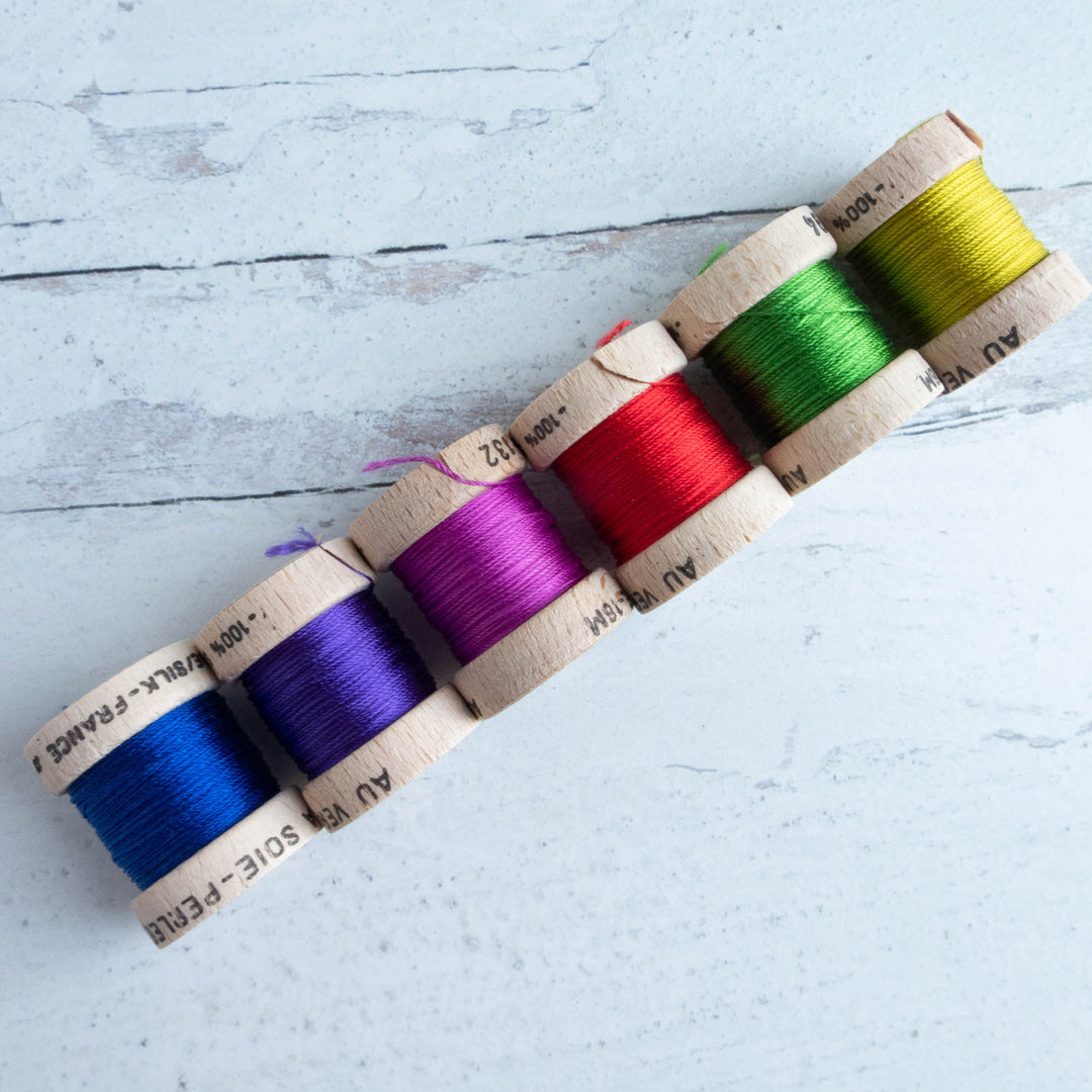 Soie Perlée Silk Perle Thread Set - Fluorescent