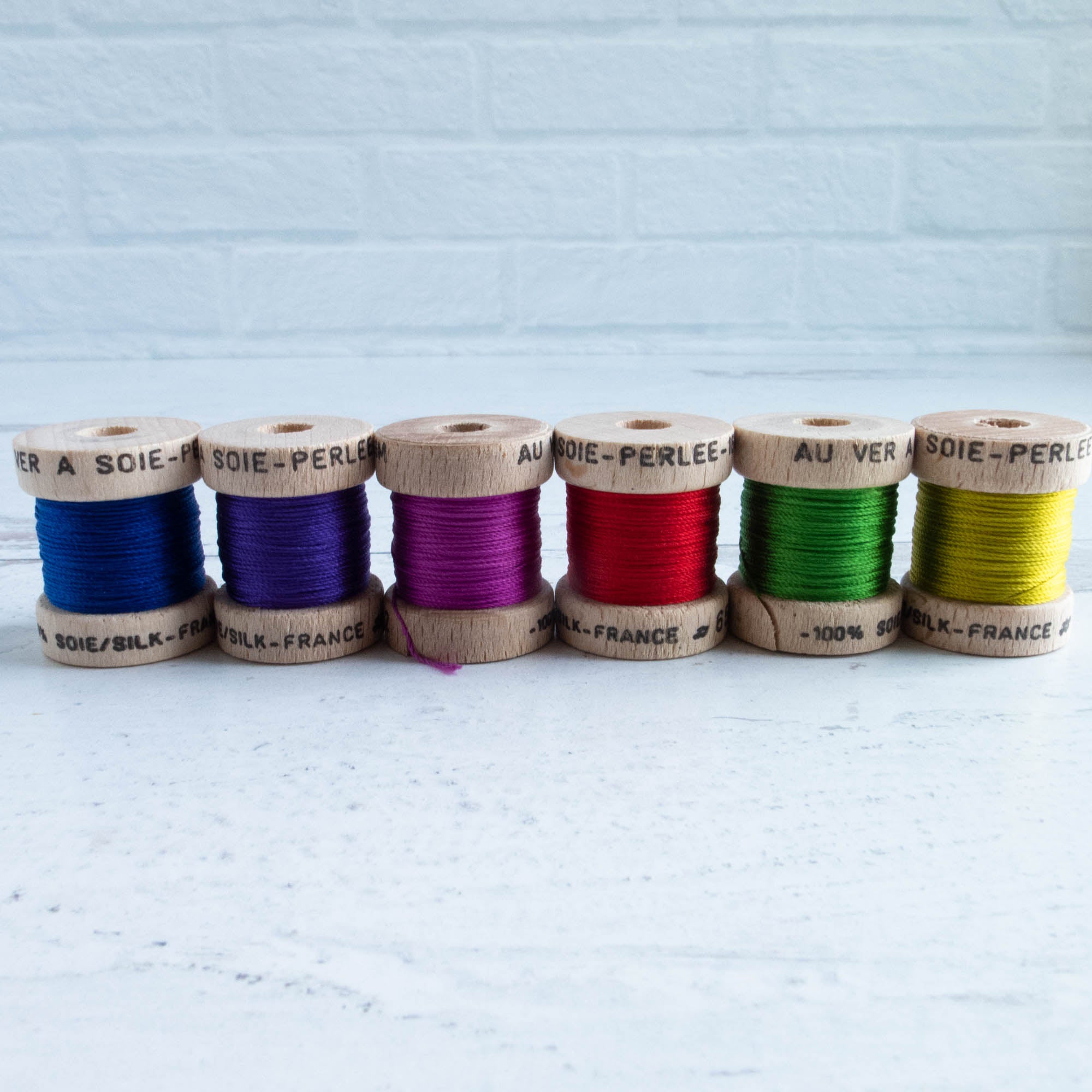 Soie Perlee Silk Perle Thread Set Fluorescent