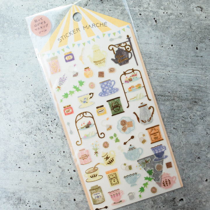 Midori Sticker Marche Stickers - Tea