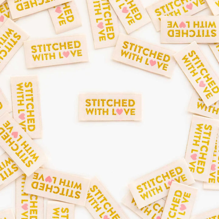 STITCHED WITH LOVE Woven Label