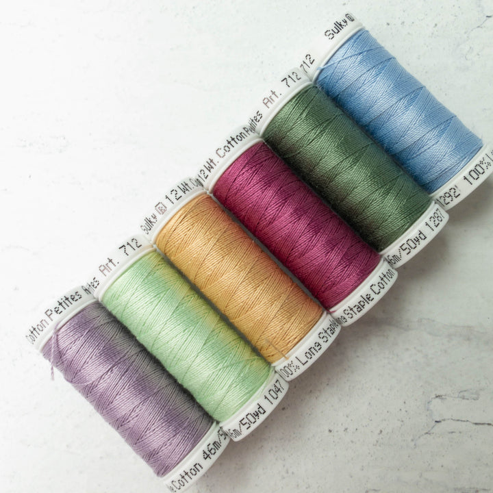 12 wt Cotton Petites Thread - Rosewood Manor Palette