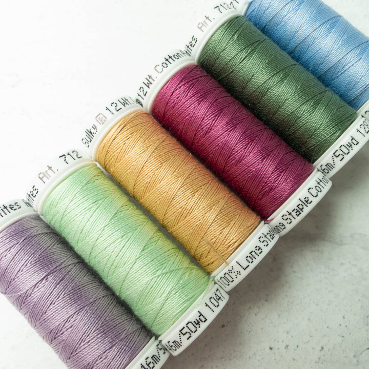 12 wt Cotton Petites Thread - Rosewood Manor Palette