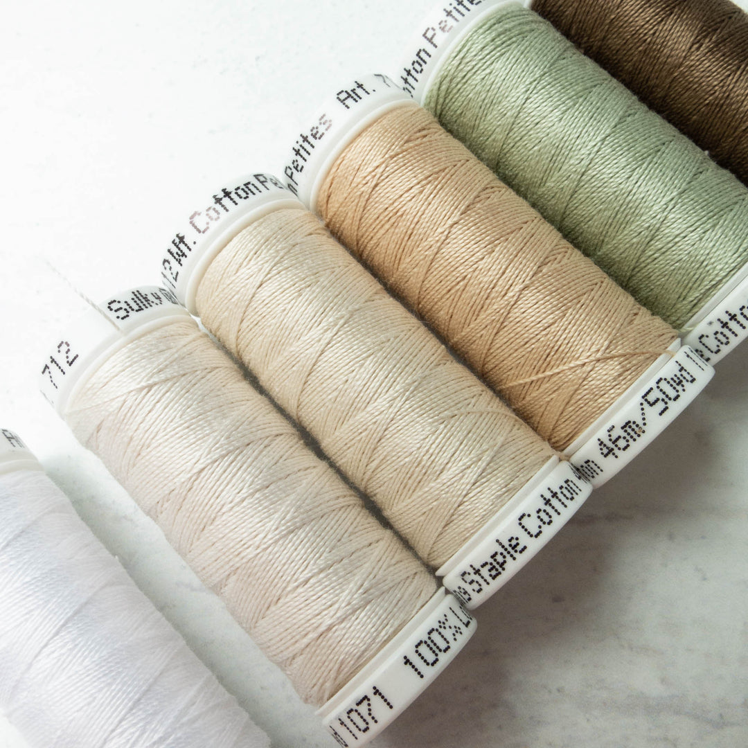 Sulky 12 wt Cotton Petites Thread - Neutrals Palette