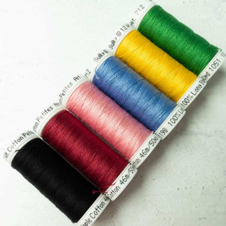 Sulky 12 wt Cotton Petites Thread - Best Sellers Palette