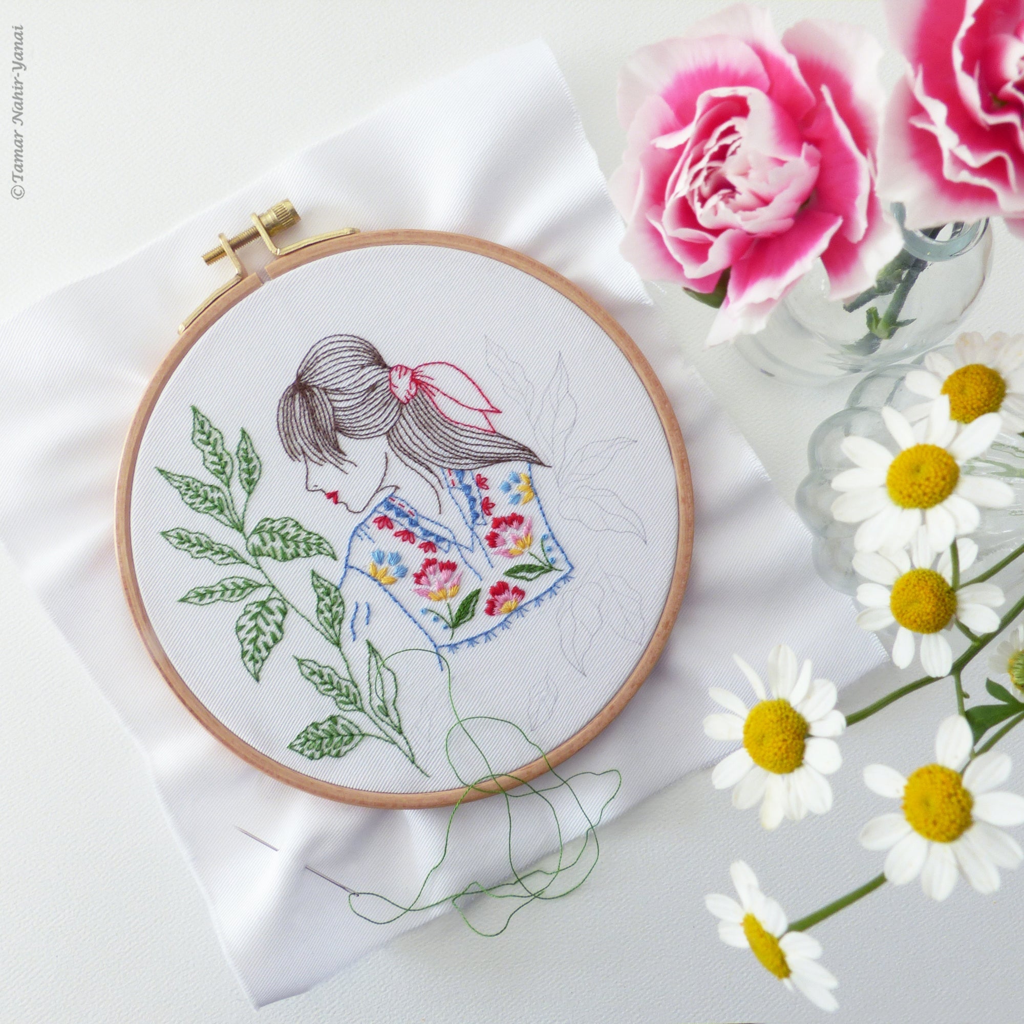 Folklore Lady Embroidery Kit – Snuggly Monkey