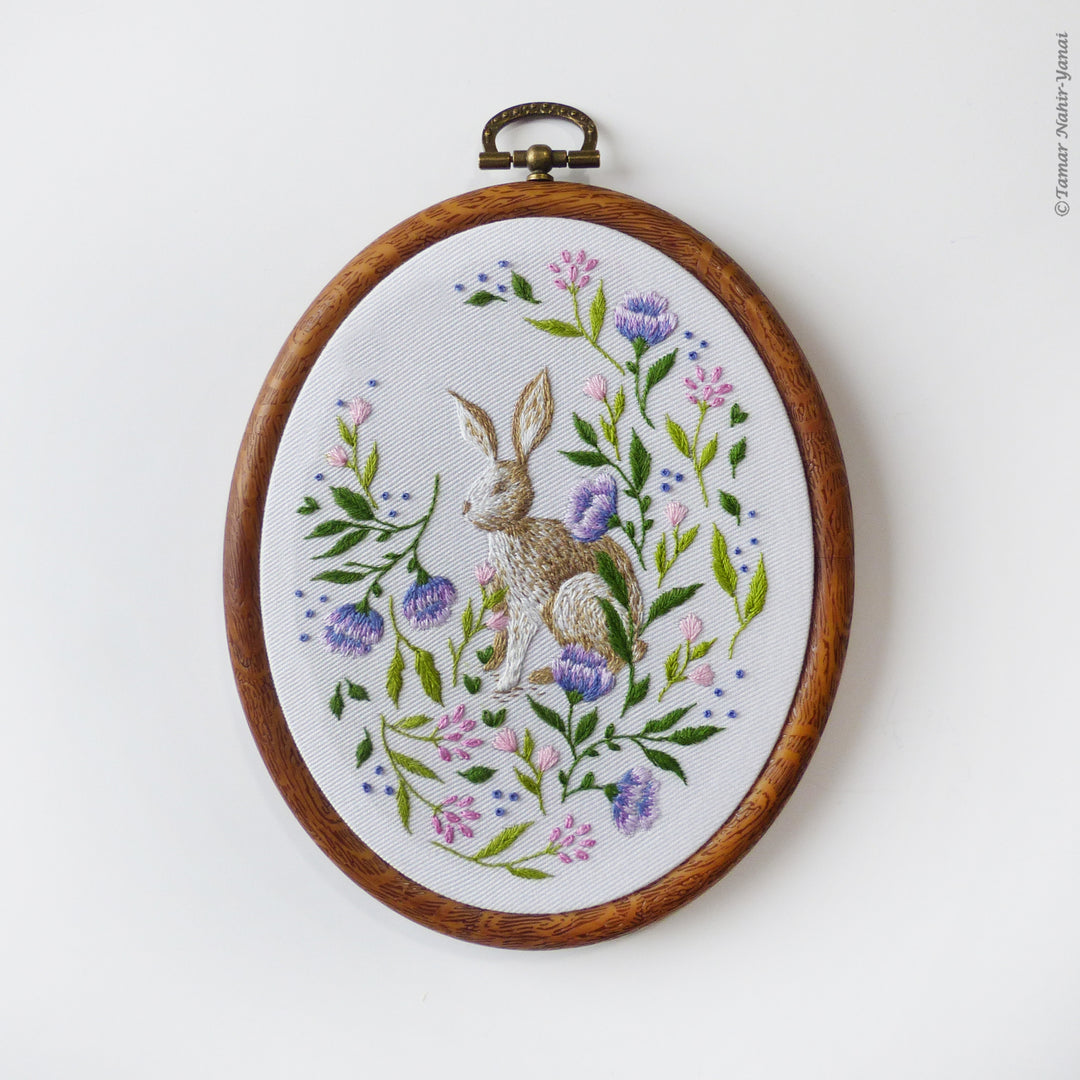 Garden Bunny Embroidery Kit