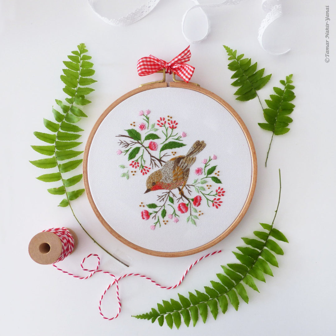 Christmas Robin Embroidery Kit