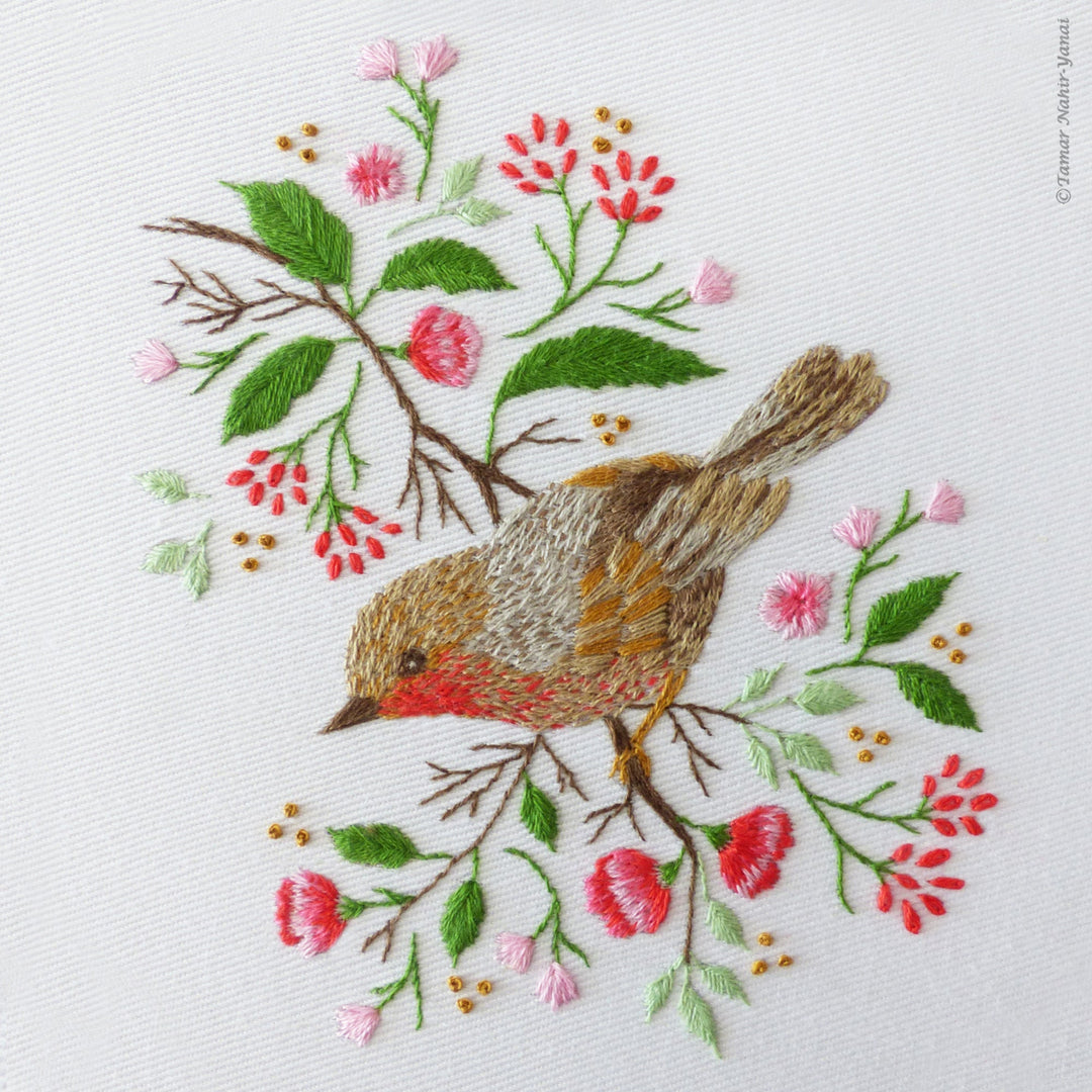 Christmas Robin Embroidery Kit