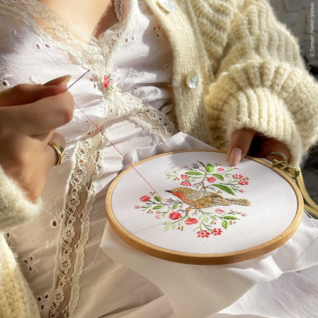Christmas Robin Embroidery Kit