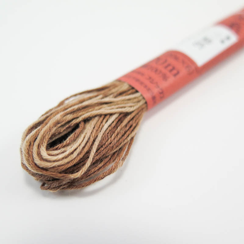 Hand Dyed Thread | Fujix Persimmon Tannin Dyed Floss in Brick Dust Floss - Snuggly Monkey