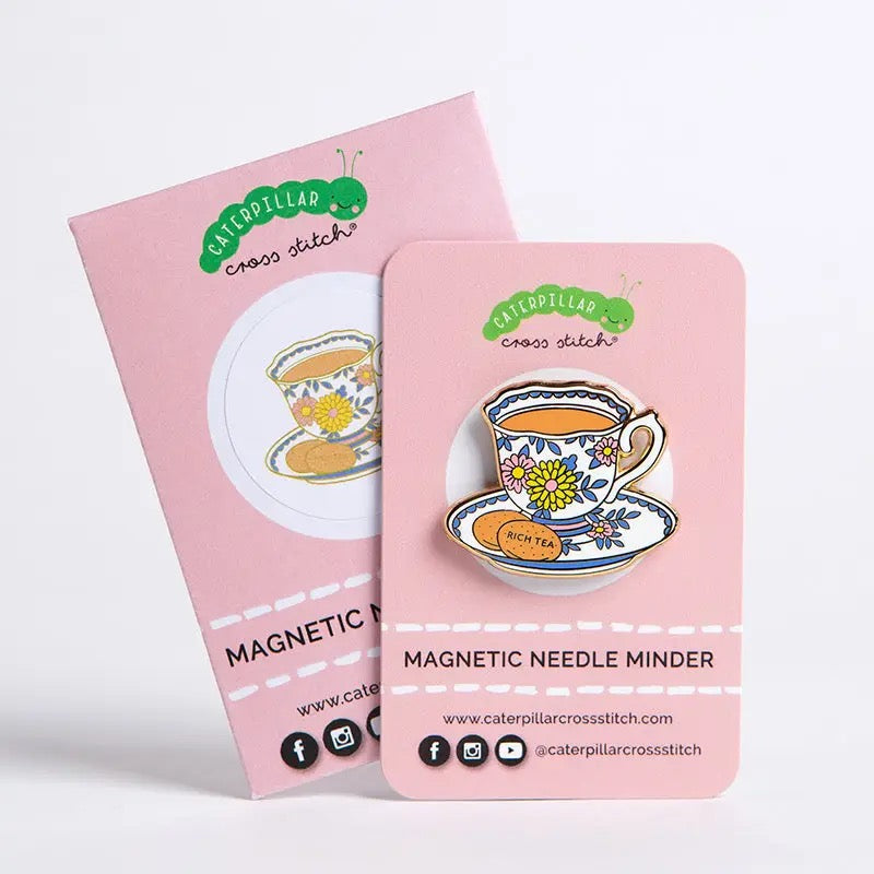 Magnetic Enamel Needle Minder - Tea Lover