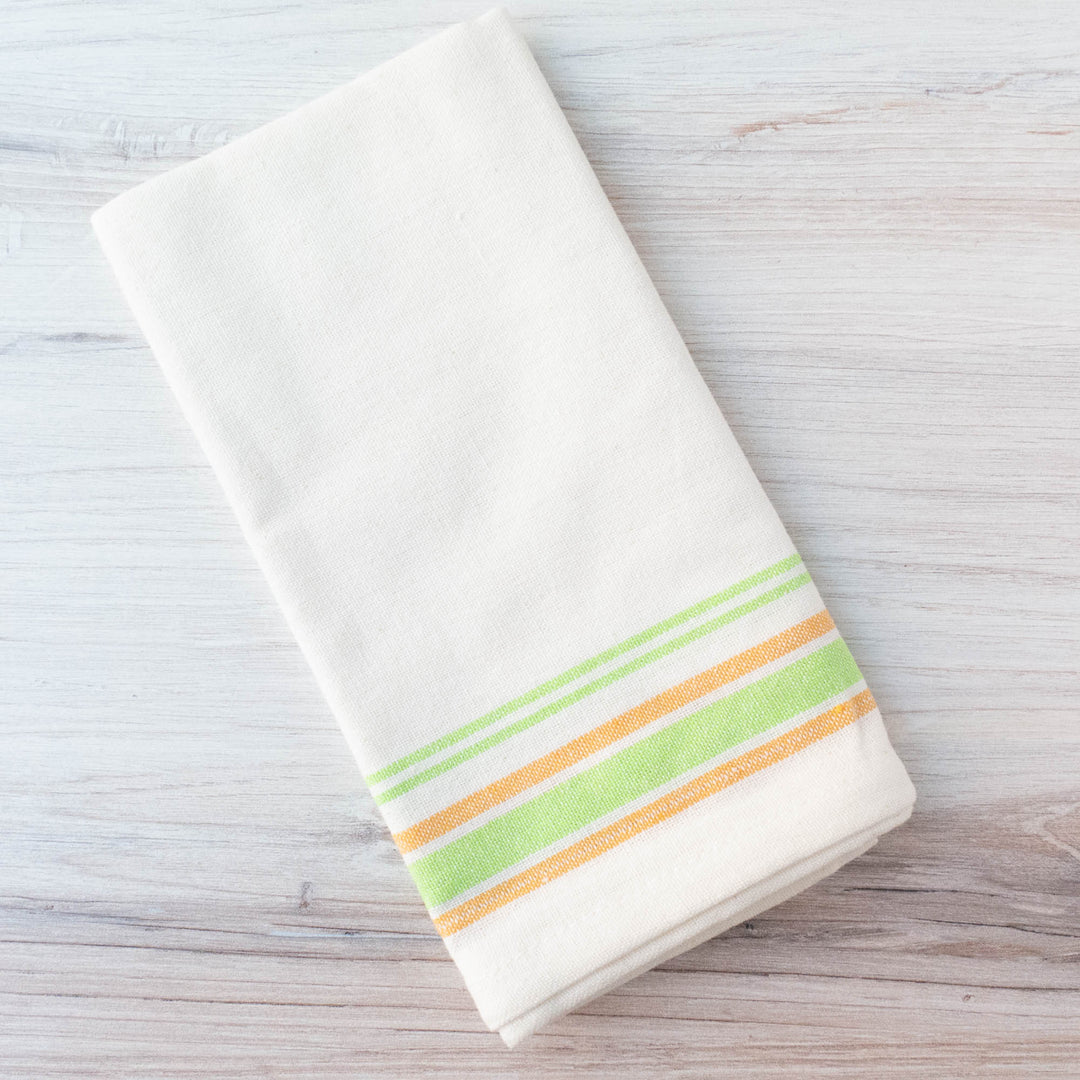 Vintage Inspired Kitchen Towels - Green & Yellow – Snuggly Monkey