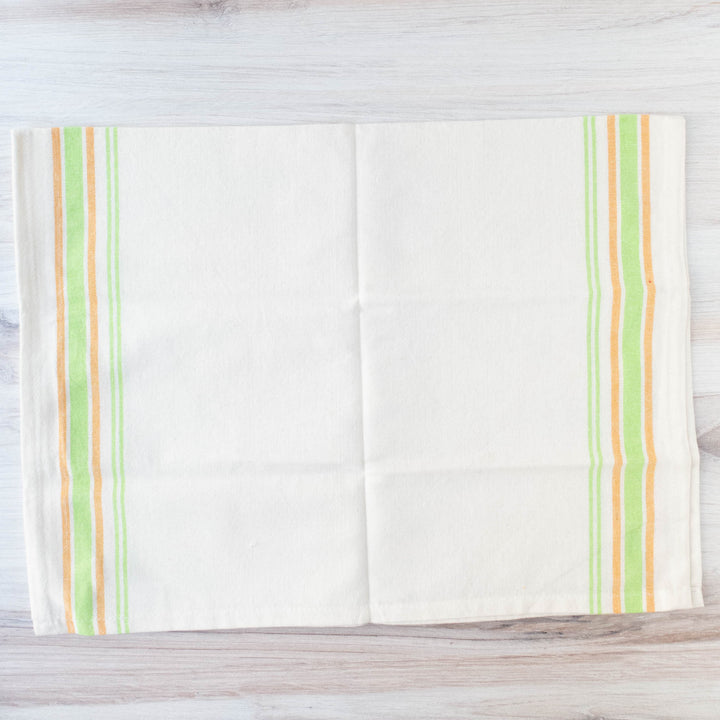 Vintage Inspired Kitchen Towels - Green & Yellow