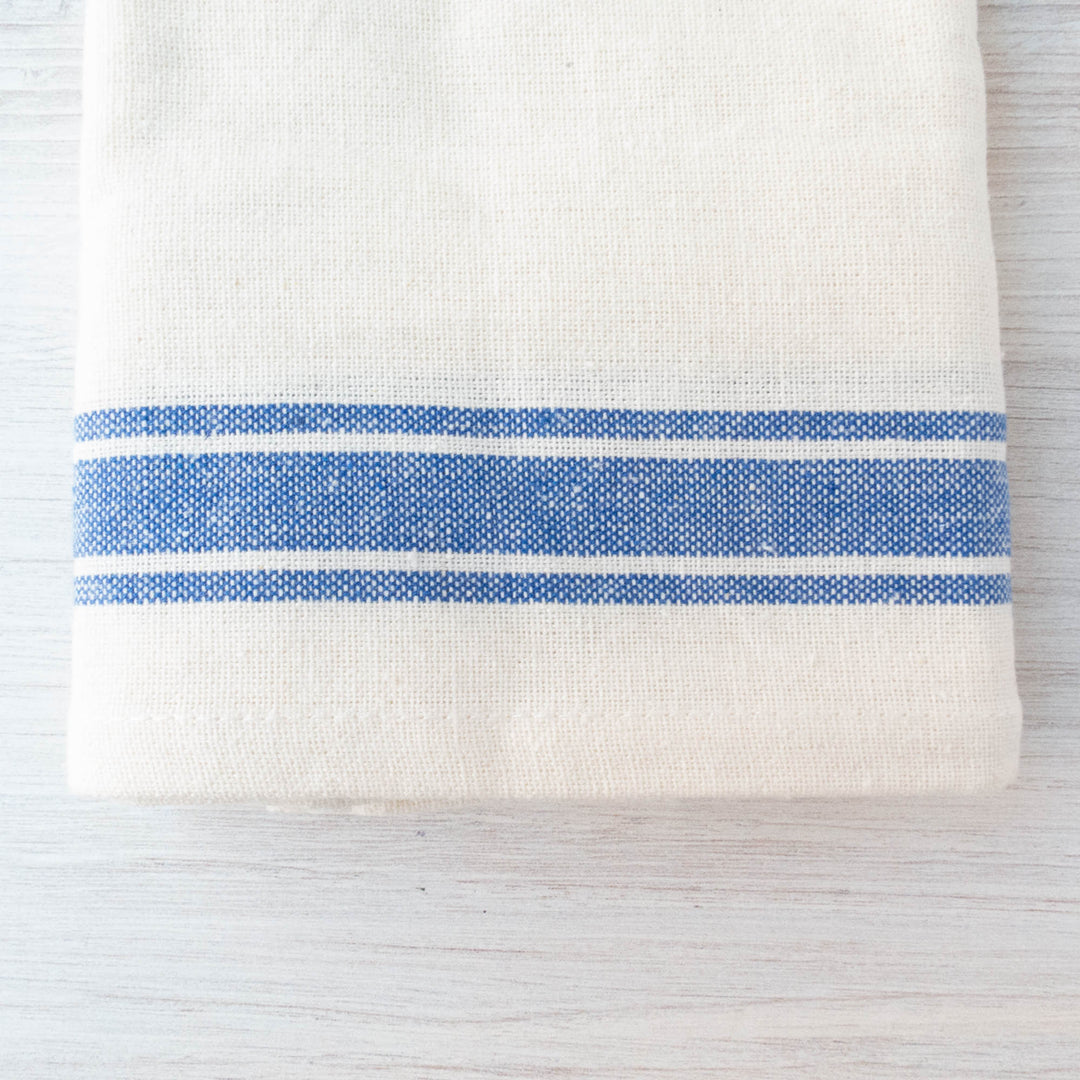 Vintage Inspired Kitchen Towels -Blue Stripes – Snuggly Monkey