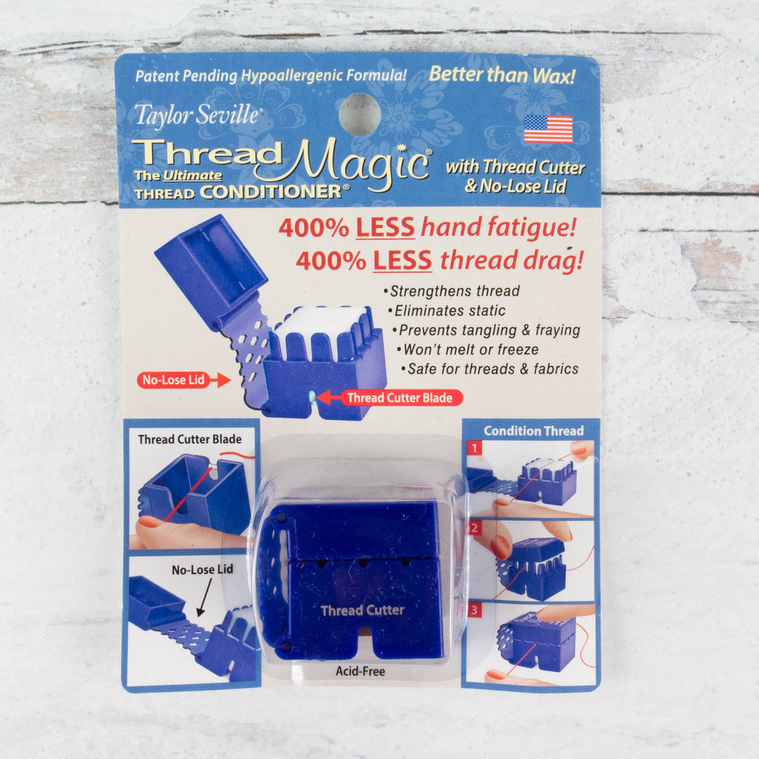 Thread Magic thread conditioner Square with thread cutter – Crafteethreads