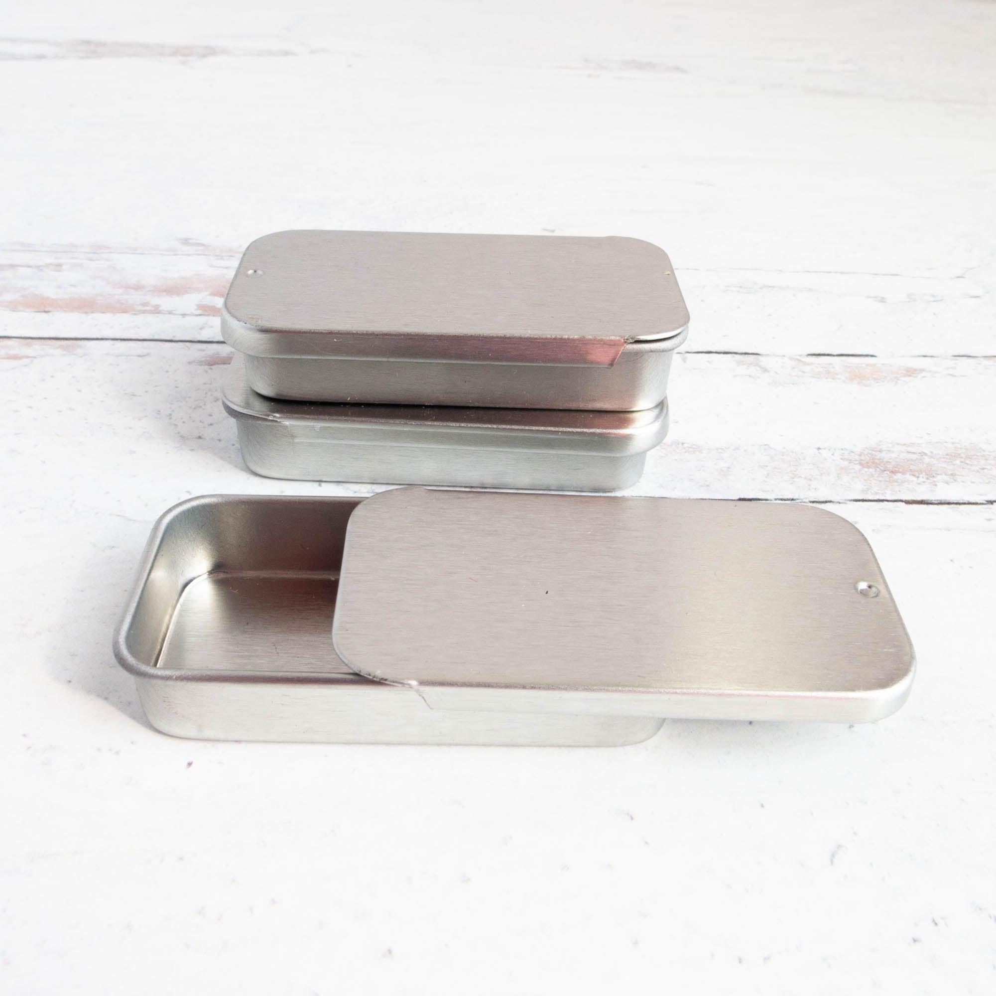 Small Slide Top Metal Tins – Snuggly Monkey