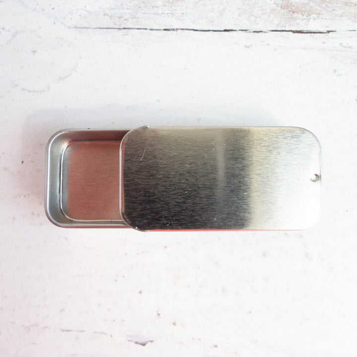 Small Slide Top Metal Tins