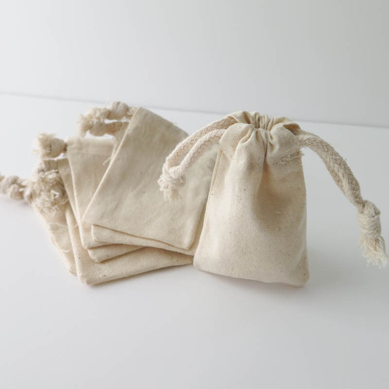 Extra Small Blank Muslin Pouches