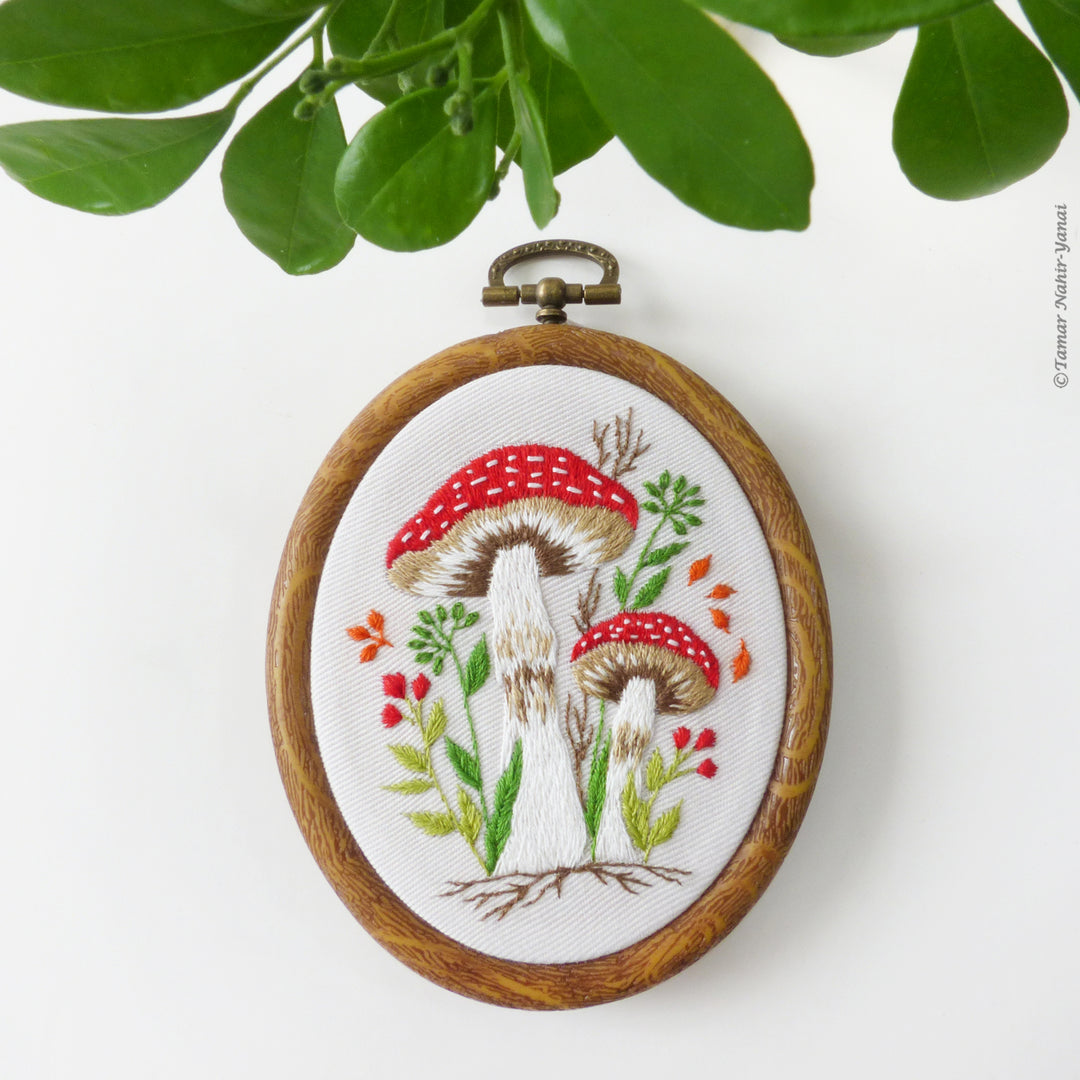 Tiny Mushrooms Embroidery Kit – Snuggly Monkey
