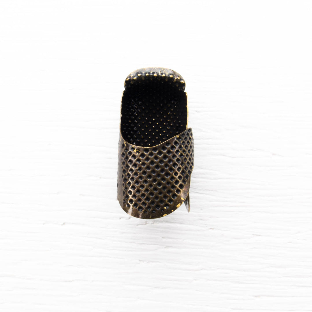 Thimble Little House Tortoise Shell Metal Thimble for Long 