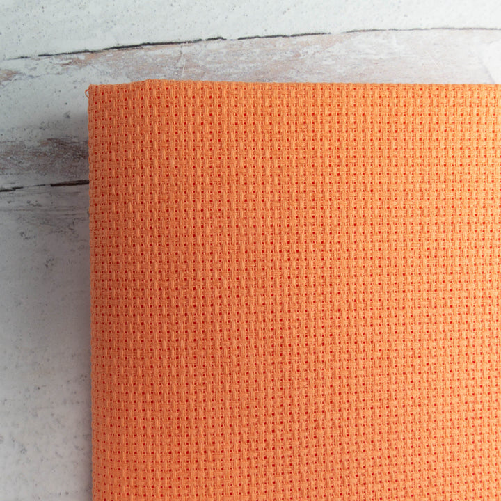 Aida Cross Stitch Fabric - Tropical Orange (14 ct)
