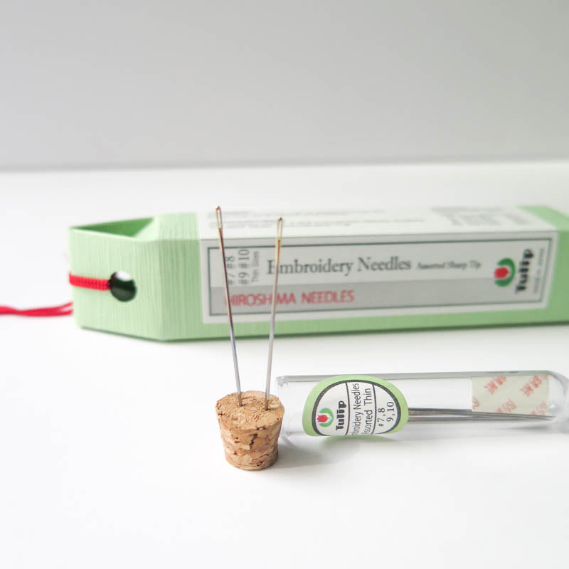 ろ*ん様 Needles × TokyoGiants Lサイズ Tulip Hiroshima Embroidery Needles - Thin Sizes – Snuggly Monkey