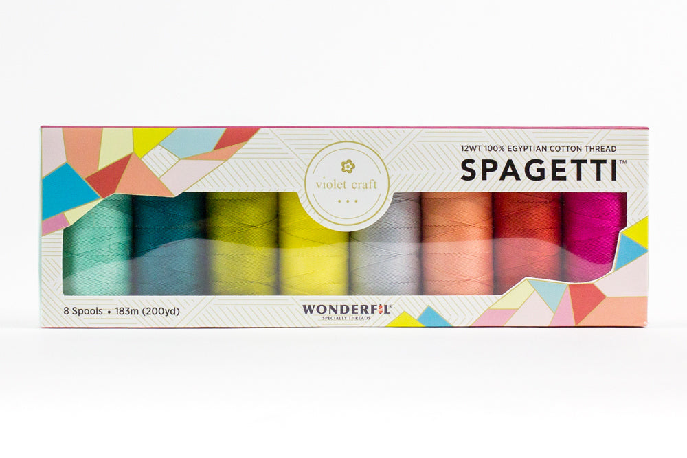 12 wt Cotton Thread Set - Wonderfil Spaghetti Violet Craft Collection