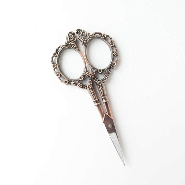 Mini Antique Copper Embroidery Scissors – Snuggly Monkey