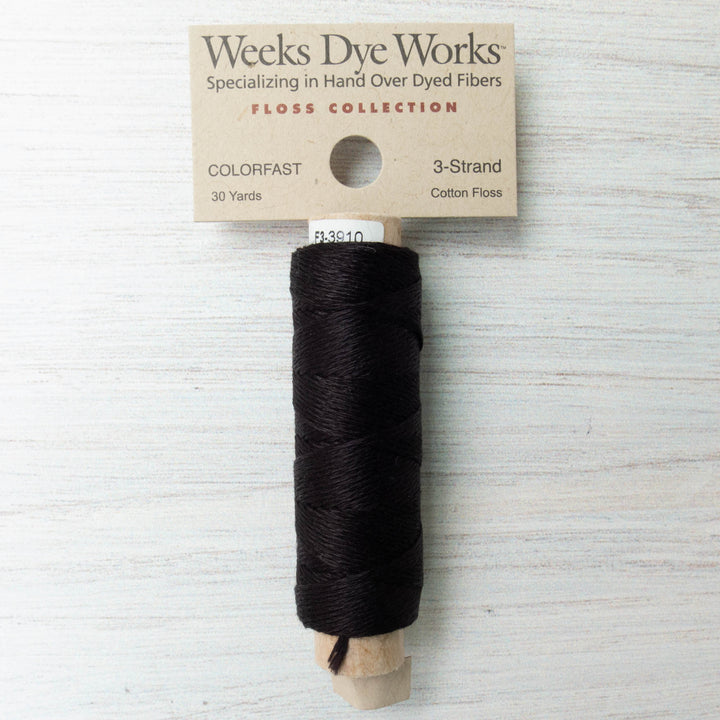 Weeks Dye Works 3 Strand Floss - Mascara