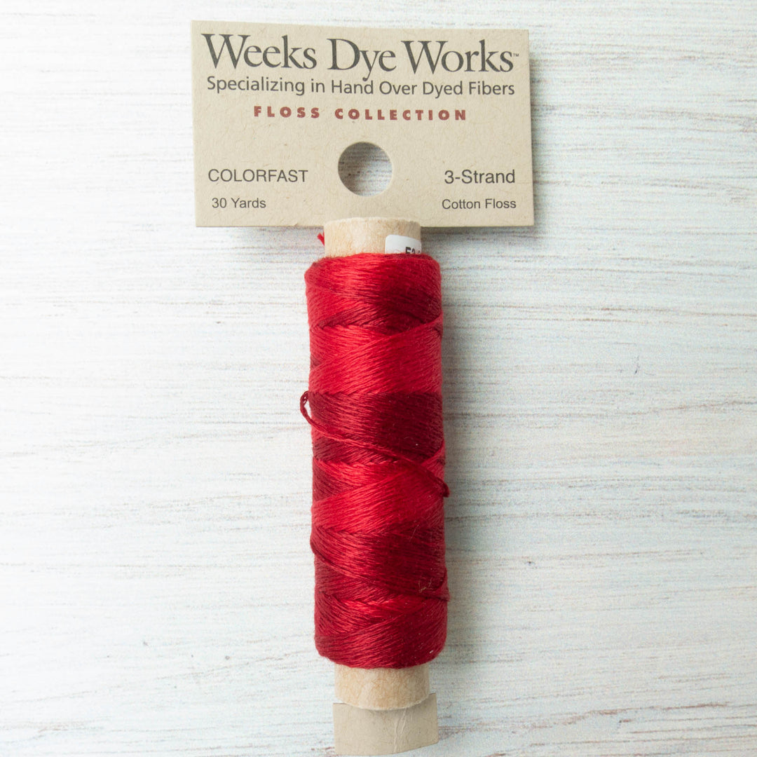 Weeks Dye Works 3 Strand Floss - Turkish Red