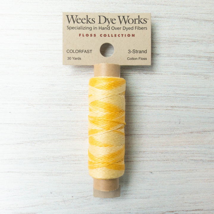 Weeks Dye Works 3 Strand Floss - Sally's Sunshine