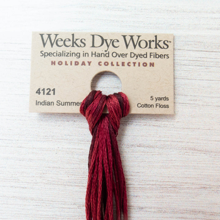 Weeks Dye Works Hand Over Dyed Embroidery Floss - Indian Summer (4121)