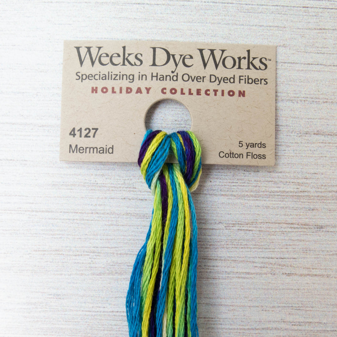 Weeks Dye Works Hand Over Dyed Embroidery Floss - Mermaid (4127)