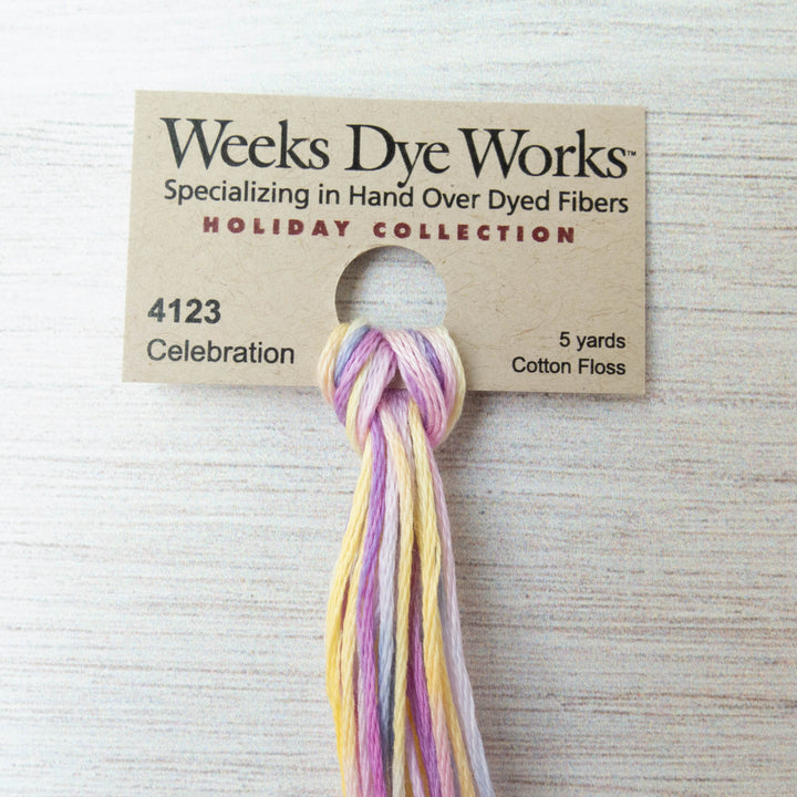 Weeks Dye Works Hand Over Dyed Embroidery Floss - Celebration (4123)