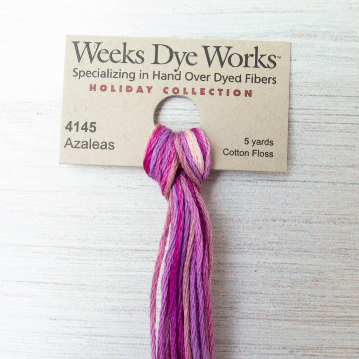 Weeks Dye Works Hand Over Dyed Embroidery Floss - Azaleas (4145)