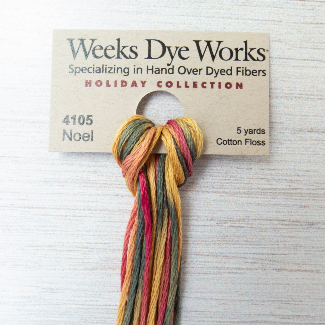 Weeks Dye Works Hand Over Dyed Embroidery Floss - Noel (4105)