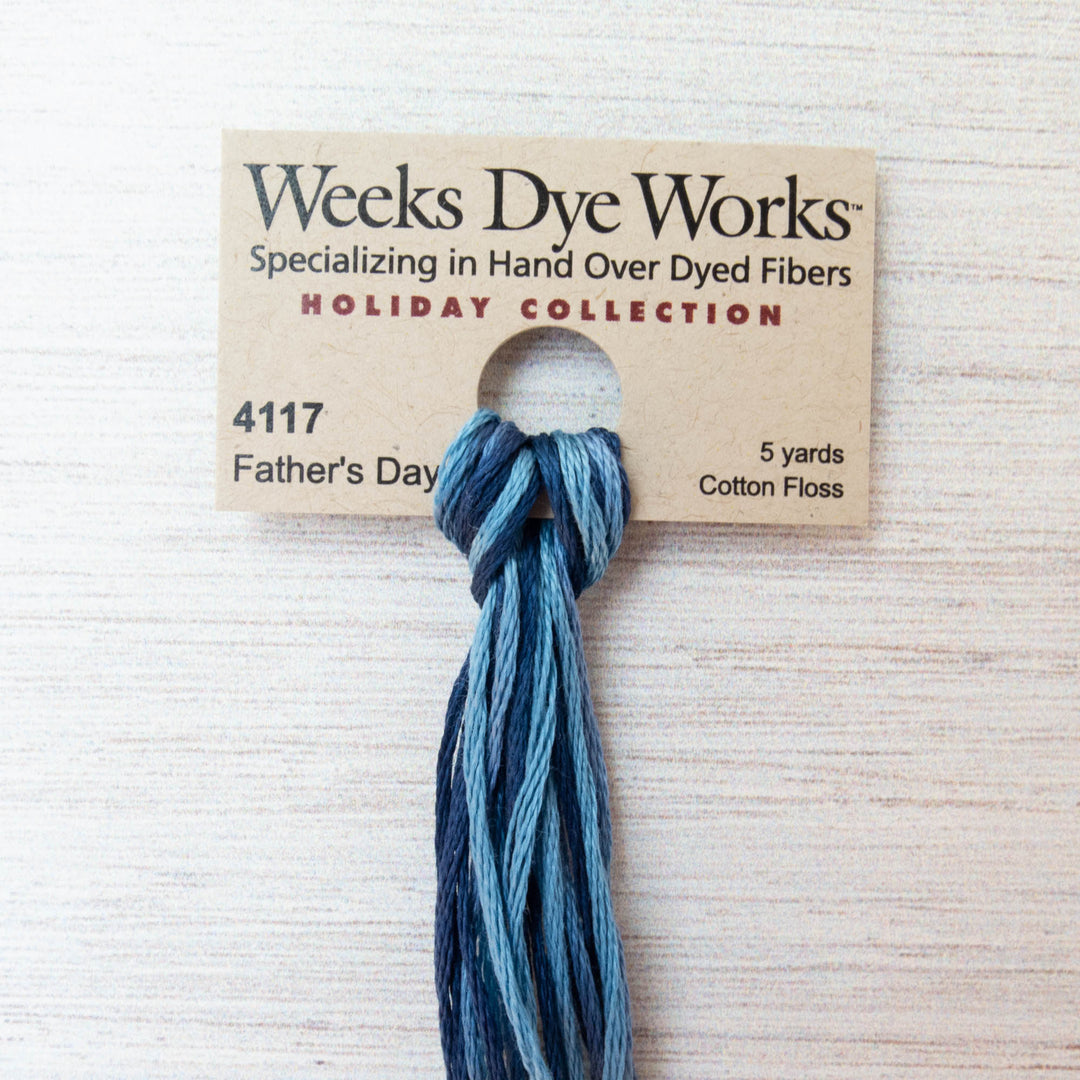 Weeks Dye Works Hand Over Dyed Embroidery Floss - Father's Day (4117)