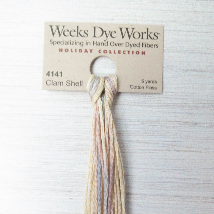 Weeks Dye Works Hand Over Dyed Embroidery Floss - Clam Shell (4141)