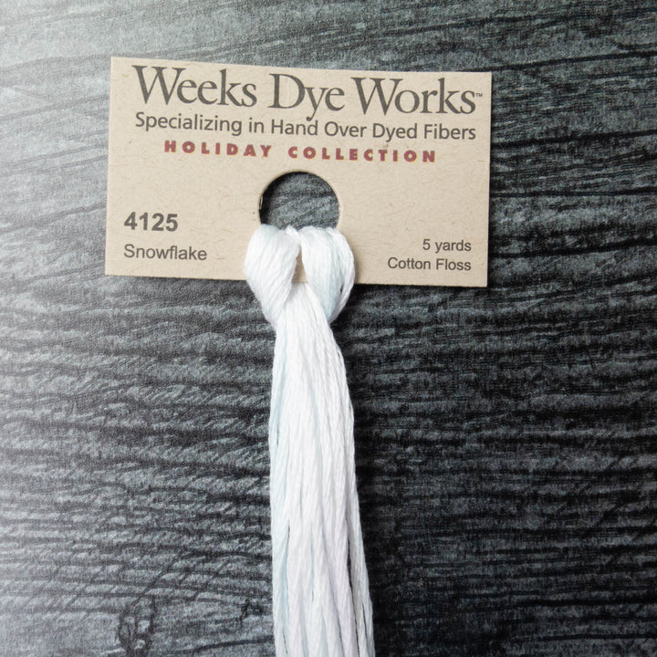 Weeks Dye Works Hand Over Dyed Embroidery Floss - Snowflake (4125)