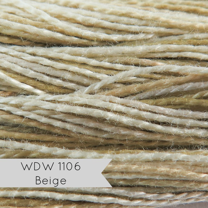 Weeks Dye Works Hand Over-Dyed Pearl Cotton - Size 8 Beige (WDW 1106) Perle Cotton - Snuggly Monkey
