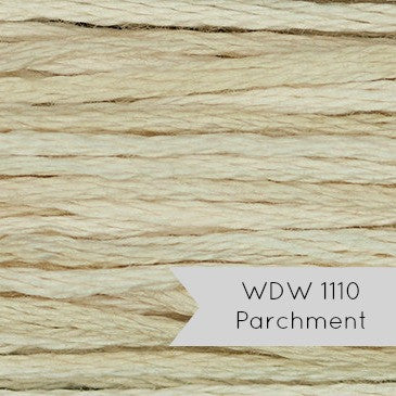Weeks Dye Works Hand Over Dyed Embroidery Floss - Parchment (1110) Floss - Snuggly Monkey