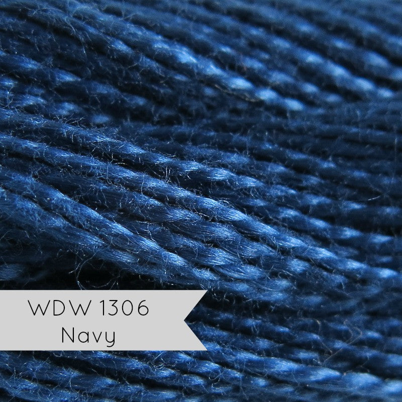 Weeks Dye Works Hand Over-Dyed Pearl Cotton - Size 8 Navy Perle Cotton - Snuggly Monkey