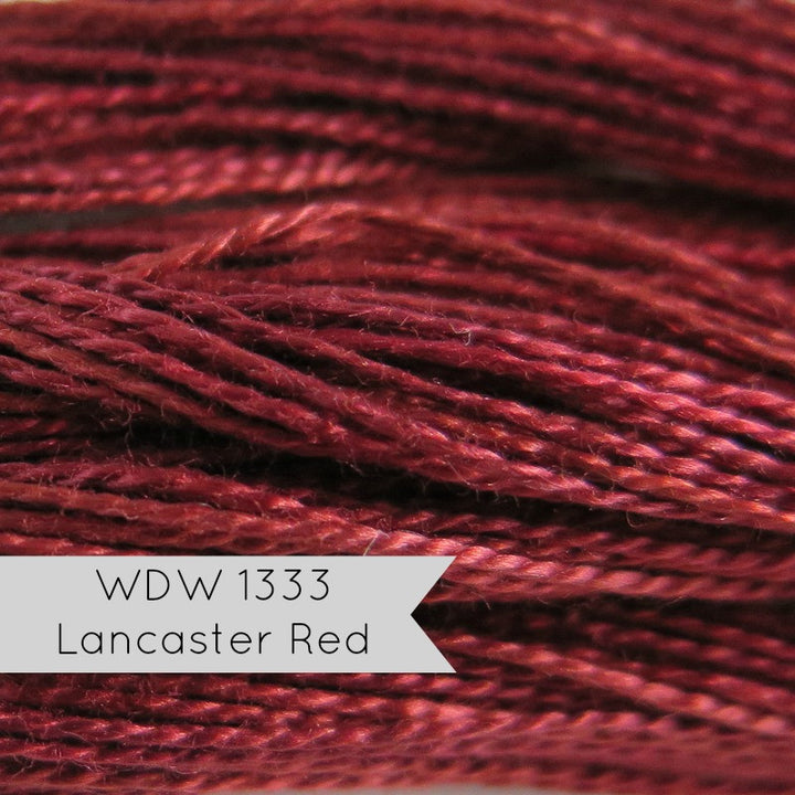 Weeks Dye Works Hand Over-Dyed Pearl Cotton Thread - Size 8 Lancaster Red Perle Cotton - Snuggly Monkey