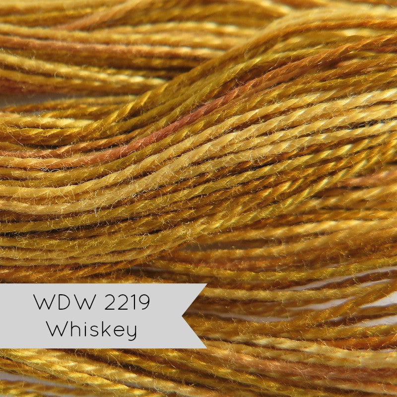 Weeks Dye Works Hand Over-Dyed Perle Cotton - Size 8 Whiskey Perle Cotton - Snuggly Monkey