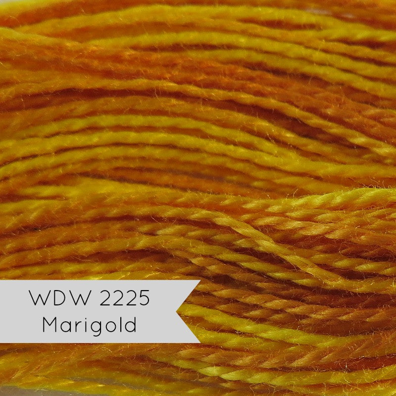 Weeks Dye Works Hand Over-Dyed Pearl Cotton - Size 8 Marigold Perle Cotton - Snuggly Monkey