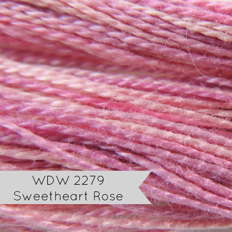 Sweetheart Rose Weeks Dye Works Perle Cotton Floss - Size 8 Perle Cotton - Snuggly Monkey