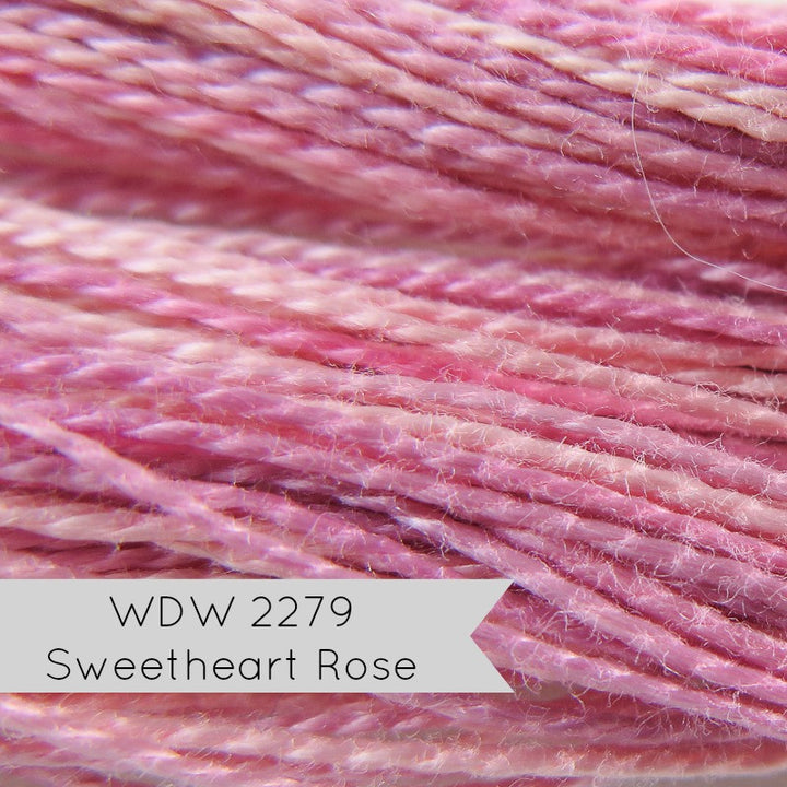 Sweetheart Rose Weeks Dye Works Perle Cotton Floss - Size 8 Perle Cotton - Snuggly Monkey