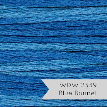 Weeks Dye Works Hand Over Dyed Embroidery Floss - Blue Bonnet (2339) Floss - Snuggly Monkey