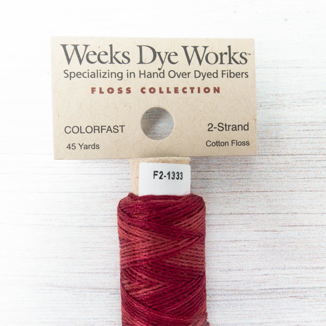 Weeks Dye Works 2 Strand Floss - Lancaster Red (1333)