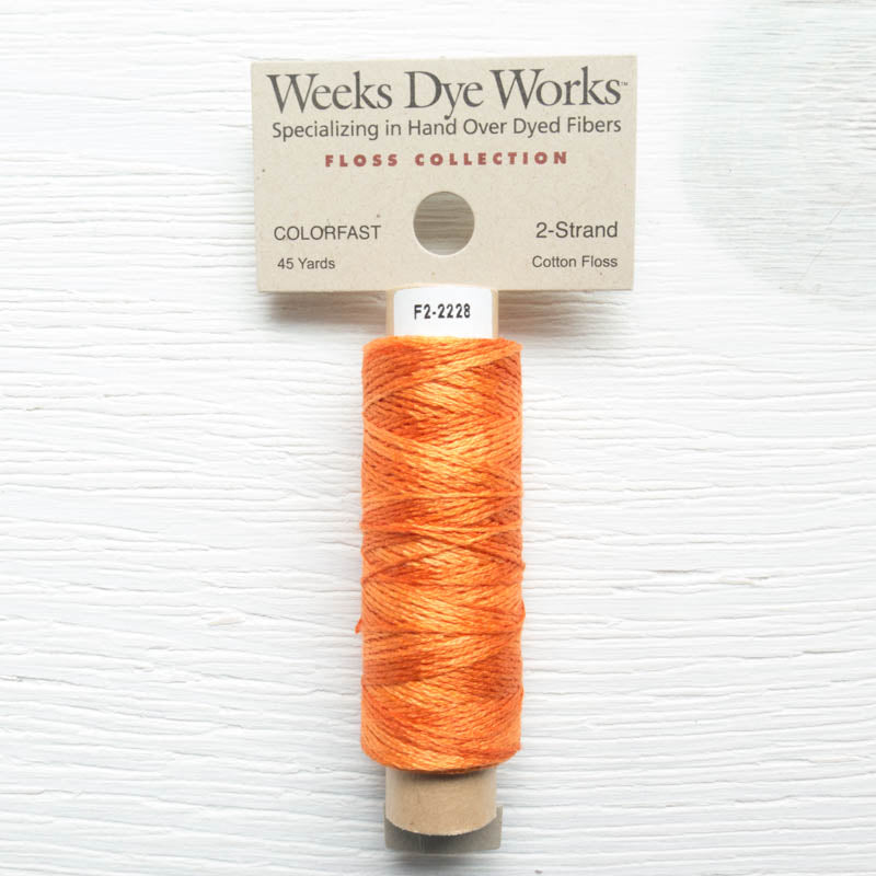 Weeks Dye Works 2 Strand Floss - Pumpkin Floss - Snuggly Monkey